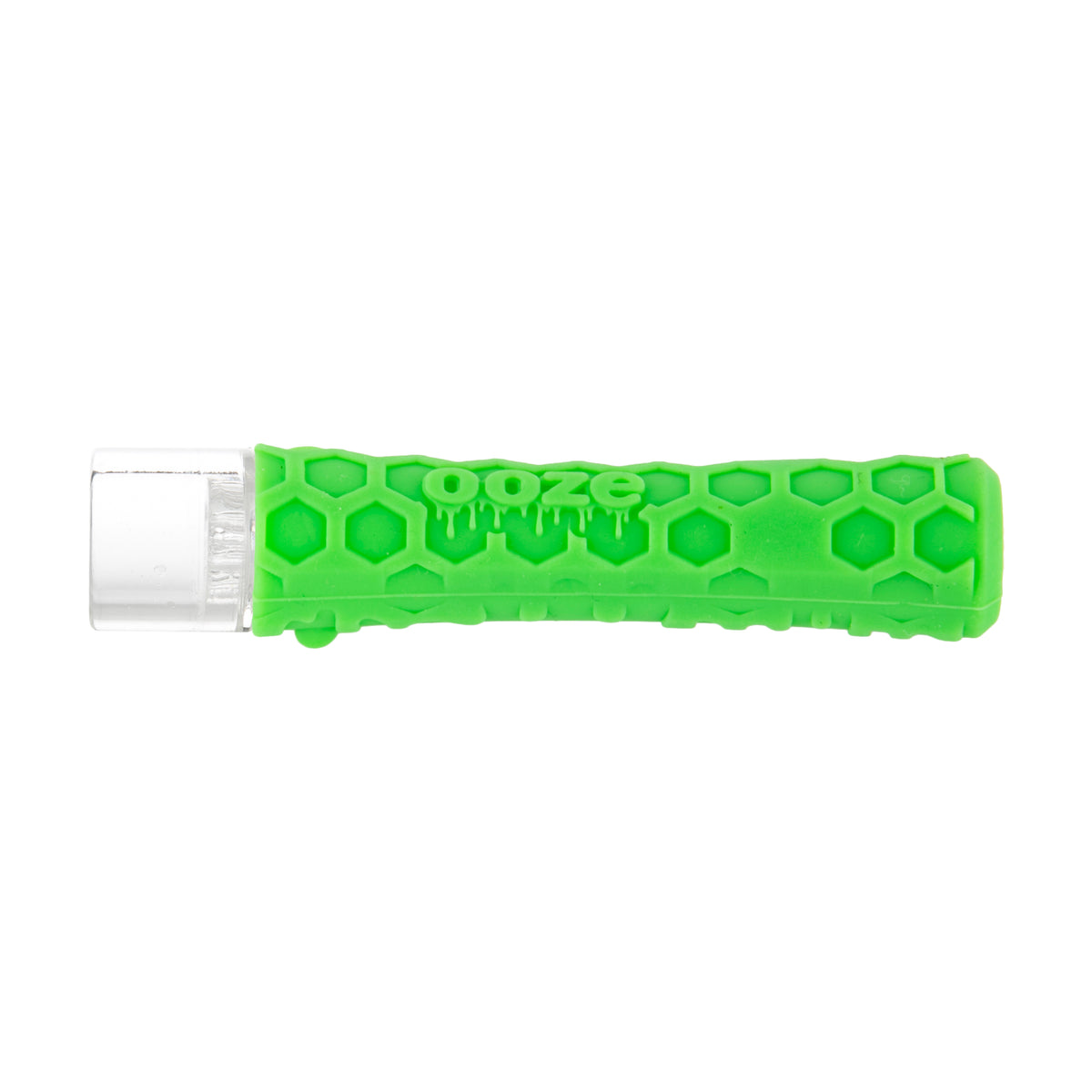 Ooze Hyborg Silicone Glass 4-in-1 Hybrid Water Pipe and Dab Straw – Green  Glow
